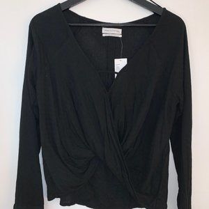 UO Mayfair Drapey Surplice Top